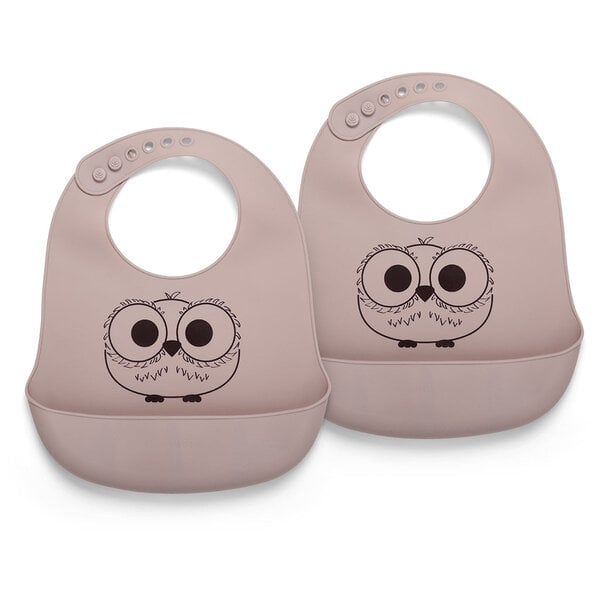 Nuuroo Alfie Silicone Bib 2 pack avec imprimé