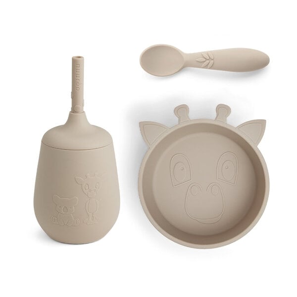 Nuuroo Blue Silicone Dinner Set 3-pack