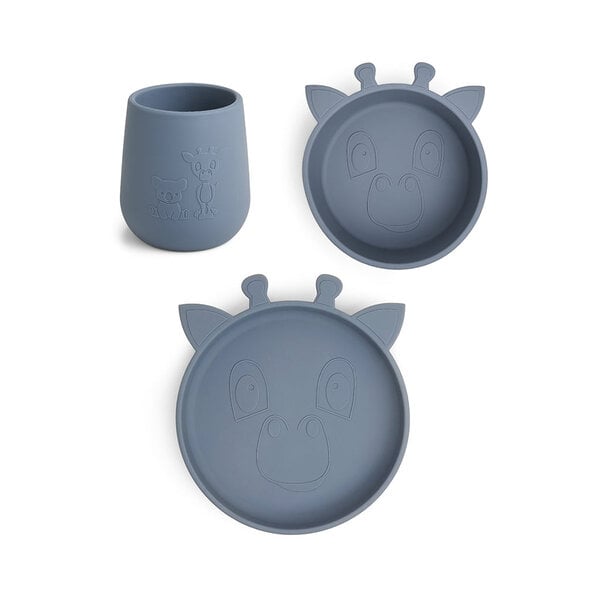 Nuuroo Judi Silicone Dinner Set 3-Pack Giraf