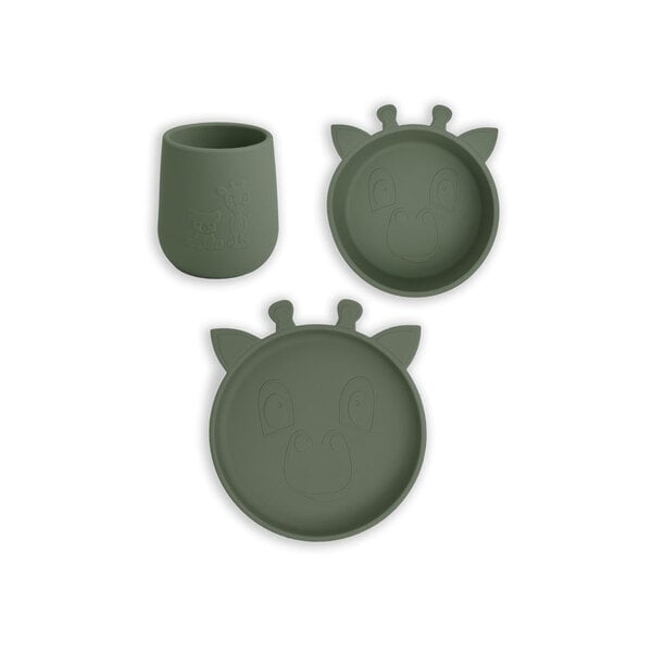 Nuuroo Judi Silicone Dinner Set 3-Pack Giraf