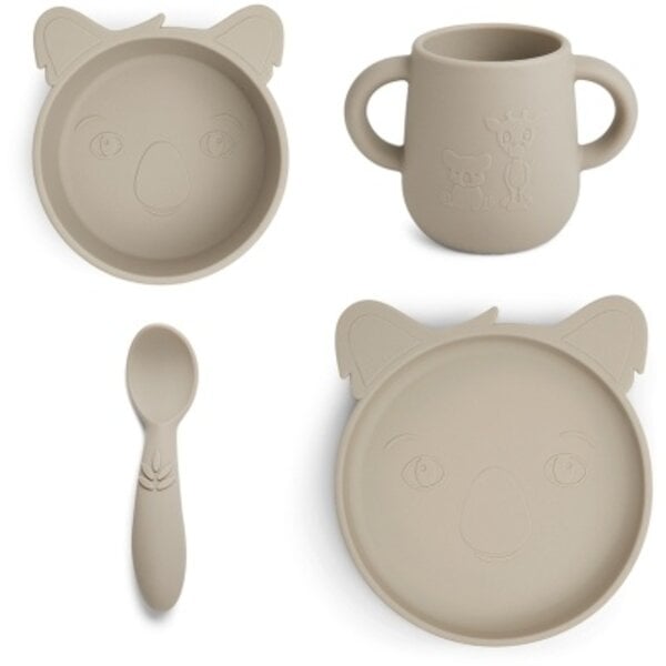 Nuuroo Lykke Silicone Dinner Set 4-Pack Koala
