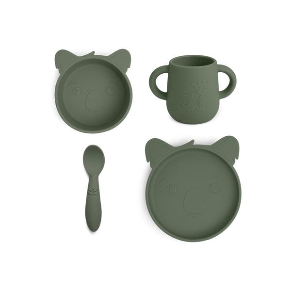 Nuuroo Lykke Silicone Dinner Set 4-Pack Koala