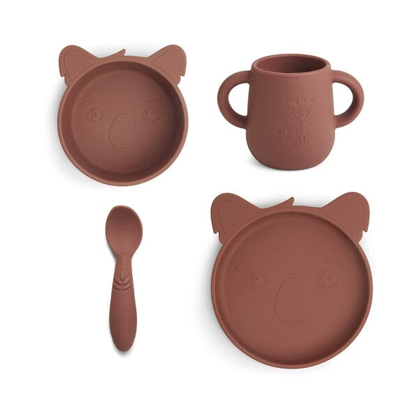 Nuuroo Lykke Silicone Dinner Set 4-Pack Koala