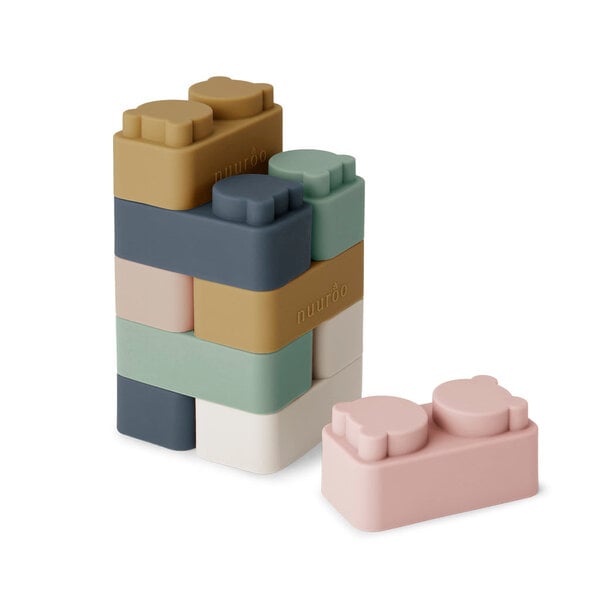 Nuuroo Pile Building Silicon Building Bricks 10 PCS.
