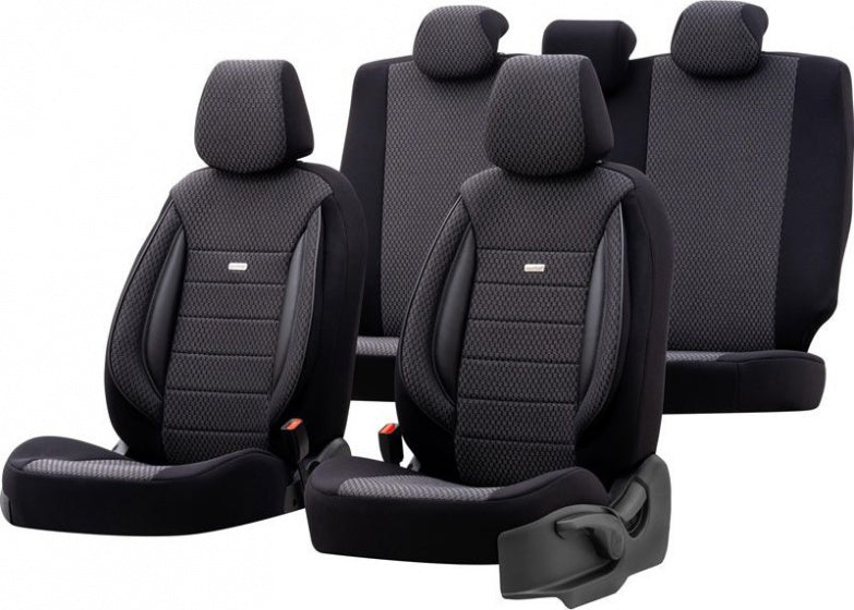 jeu de housses de siège SelectedFit Sports 2 mm noir 11 pièces