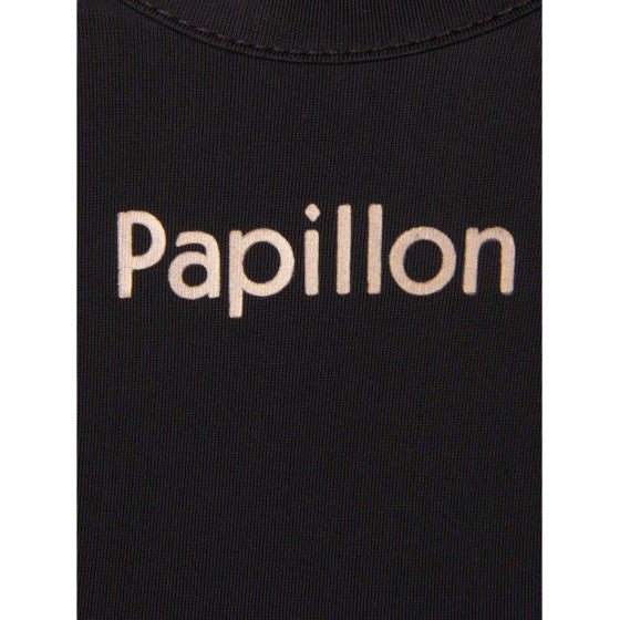 Papillon lâche en ajustement sportif rond hals dames noires taille s