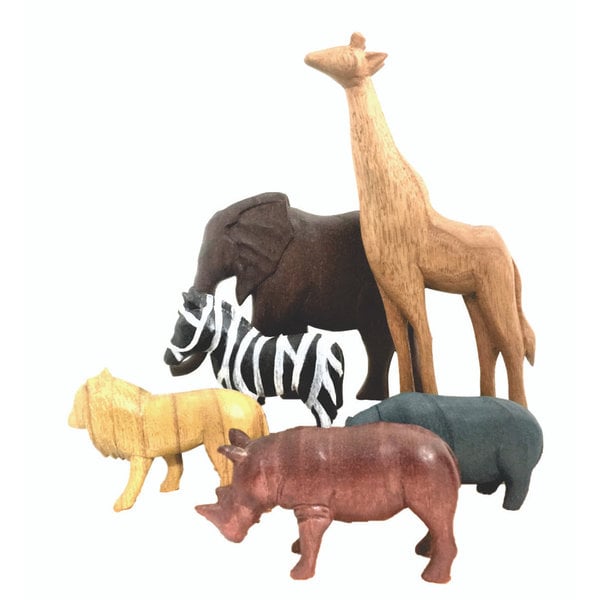 Papoose Toys Africa Wood Animaux 6