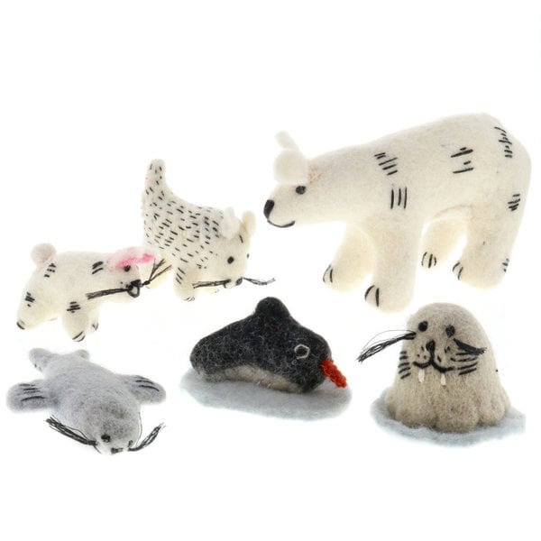 Papoose Toys Animaux arctiques 6pc