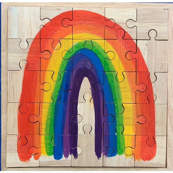 Papoose Toys Bright Rainbow Puzzle 25pc