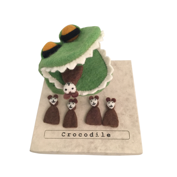 Papoose Toys Crocodile 5 singes effrontés