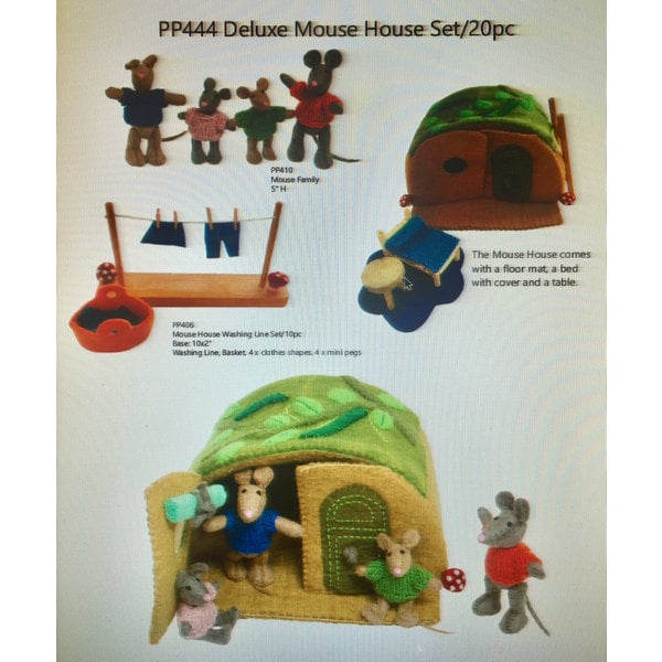 Papoose Toys Deluxe Mouse House Set 20pc