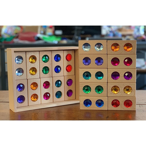 Papoose Toys Double Gem Blocks 20pc