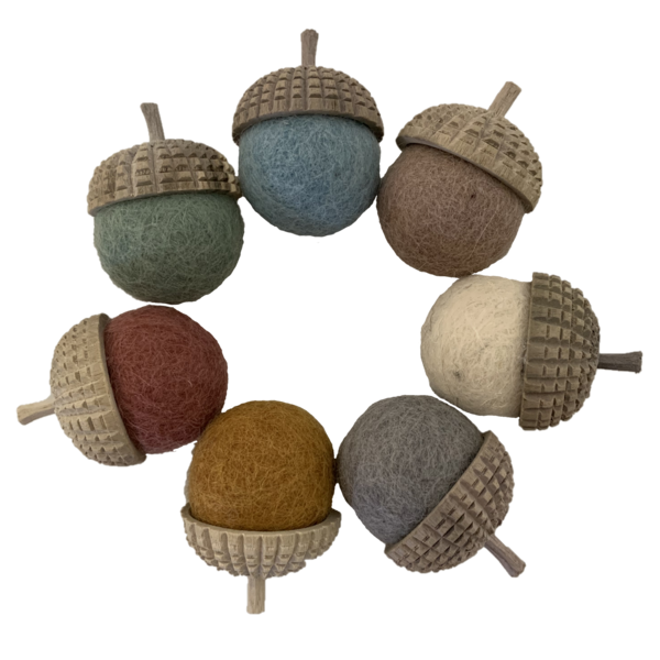Papoose Toys Earth Acorns 7pc