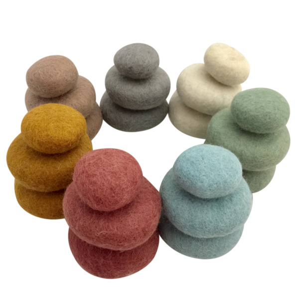 Toys Papoose Earth Felt Pebbles 21 pièces