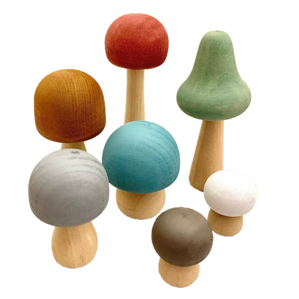 Papoose Toys Earth Champignons 7pc