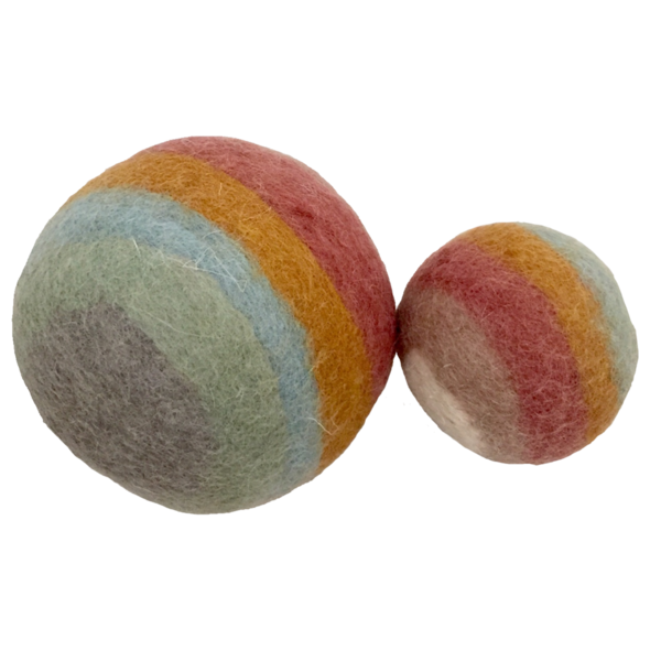 Papoose Toys Earth Rainbow Balls 2pc