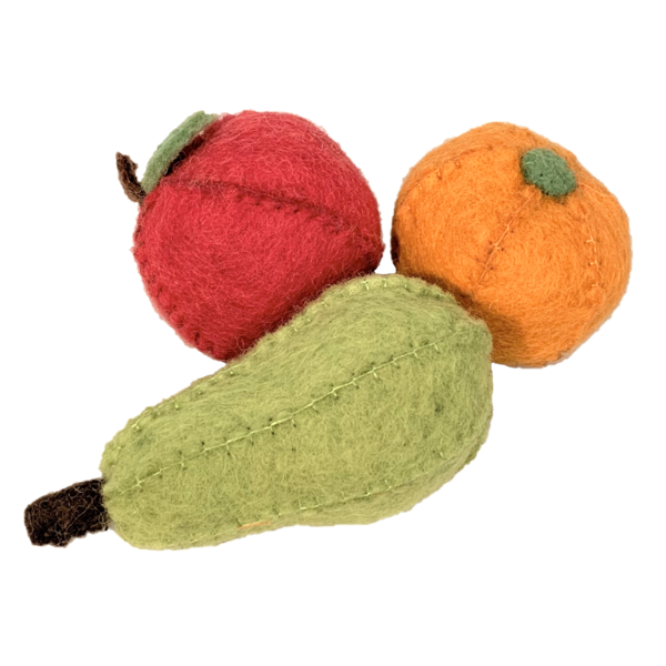 Pomme de fruits en papoose, poire, orange