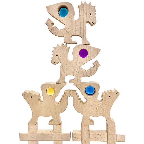 Papoose Toys Gem Dragons 4pc