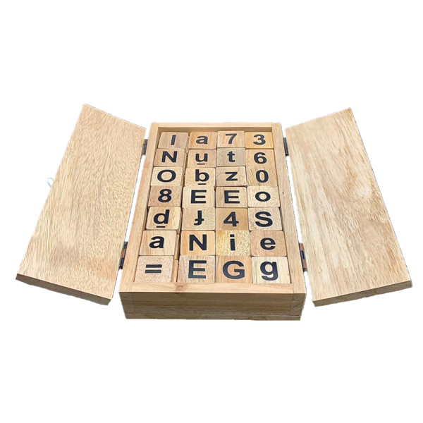 Papoose Toys demi-lettre et ensemble de nombres