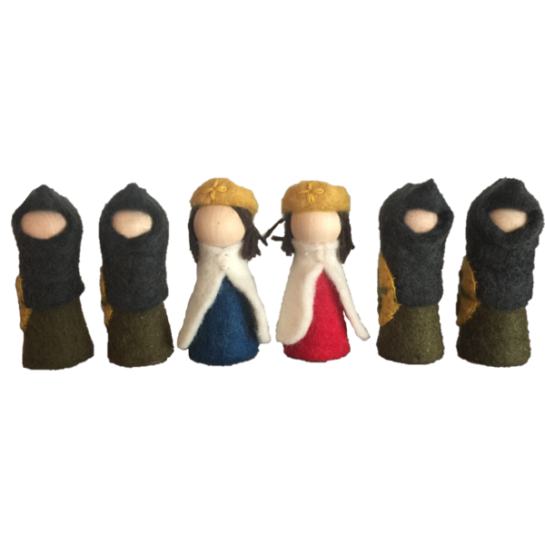 Papoose Toys King-Queen-4 Chevaliers