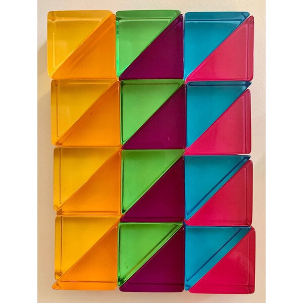 Papoose Toys Lucite Grands triangles 24pc