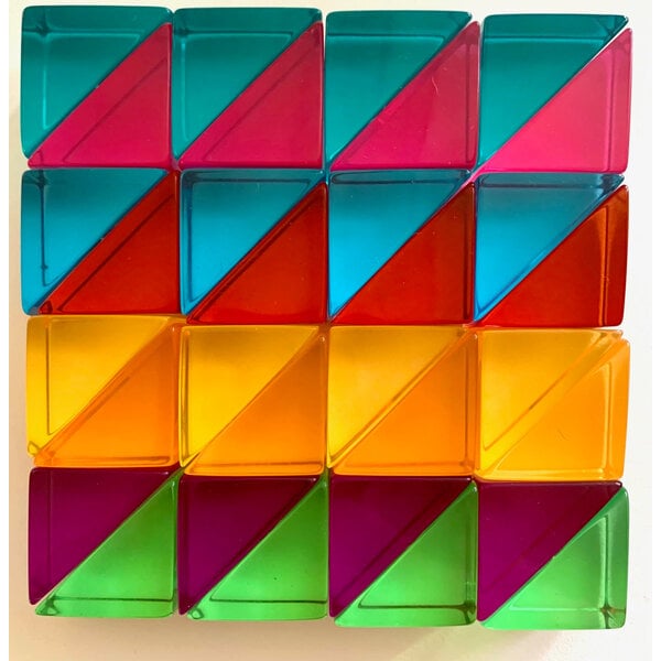 Papoose Toys Lucite Small Triangles 32PC