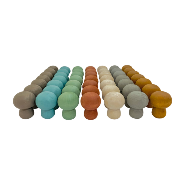 Papoose Toys Mini Earth Mushroom 49pc