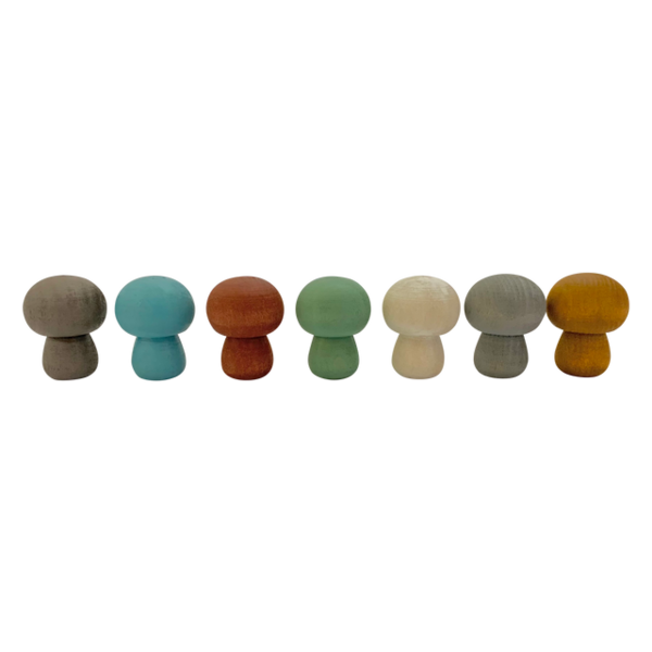 Papoose Toys Mini Earth Mushroom 7pc