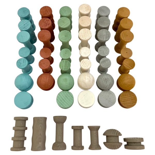 Papoose Toys Mini Earth Spools 49pc