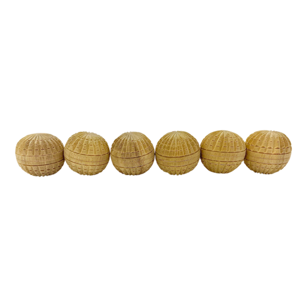Papoose Toys Mini Natural Acorn Balls 6pc