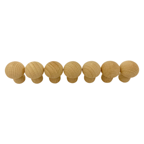Papoose Toys mini champignons naturels 7pc