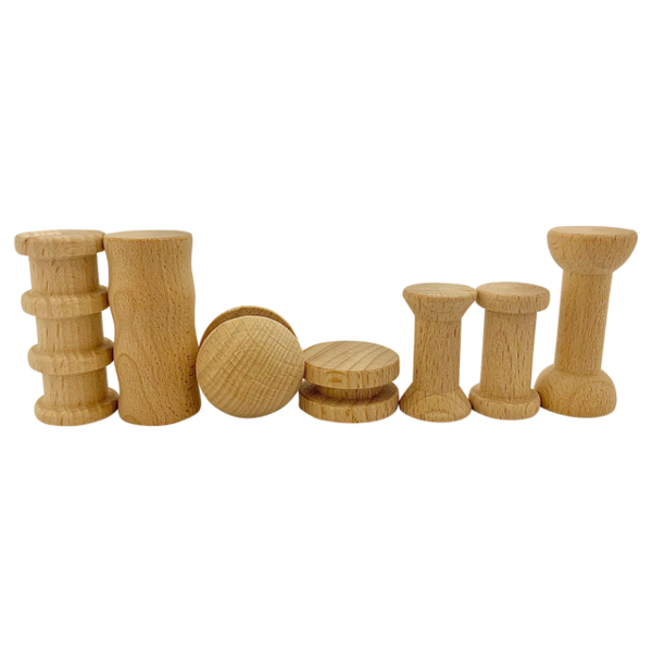 Papoose Toys Mini Natural Set 7pc