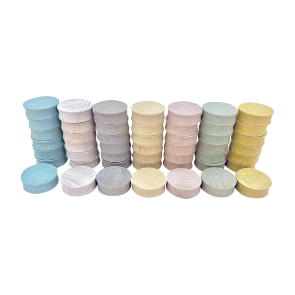 Papoose Toys mini pastel concave 4cm 49pc
