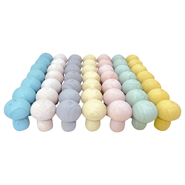 Papoose Toys mini champignon pastel 49pc