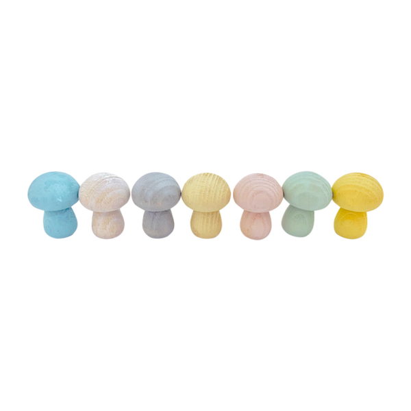 Papoose Toys mini champignon pastel 7pc