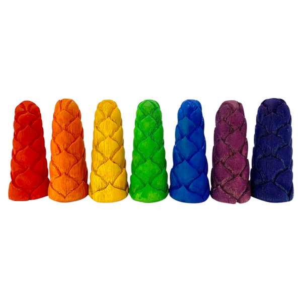 Papoose Toys Mini Rainbow Flower Buds S 7pc
