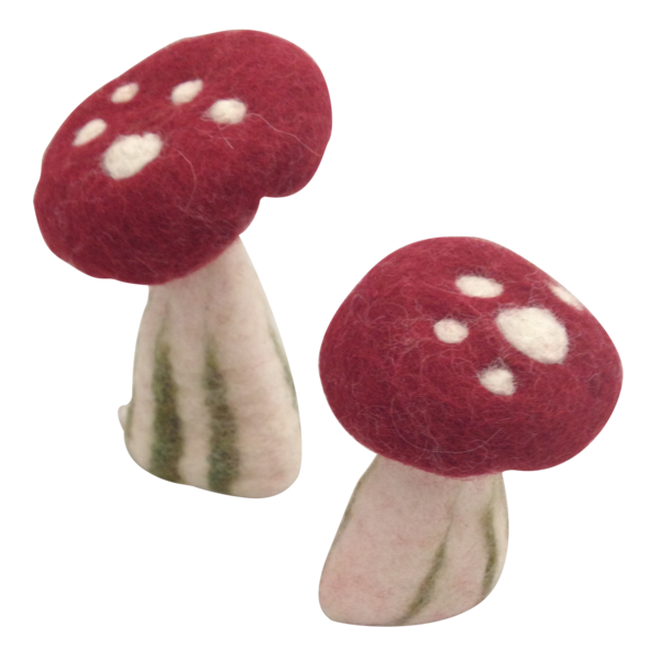 Papoose jouets champignons grandes 6pc