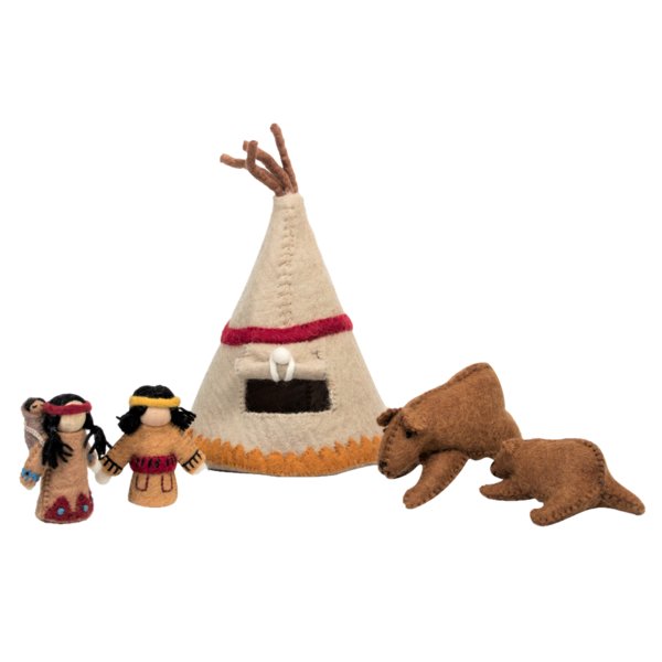 Papoose Toys American Village 5pc