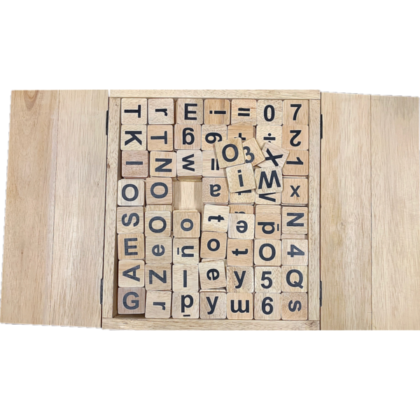 Toys Papoose Toys Numéros de lettres naturelles