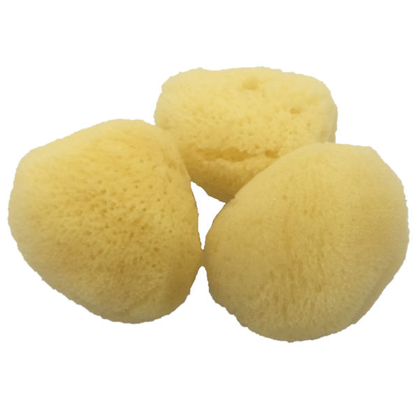 Papoose Toys Natural Sponge 'Silk' 6cm 3pc