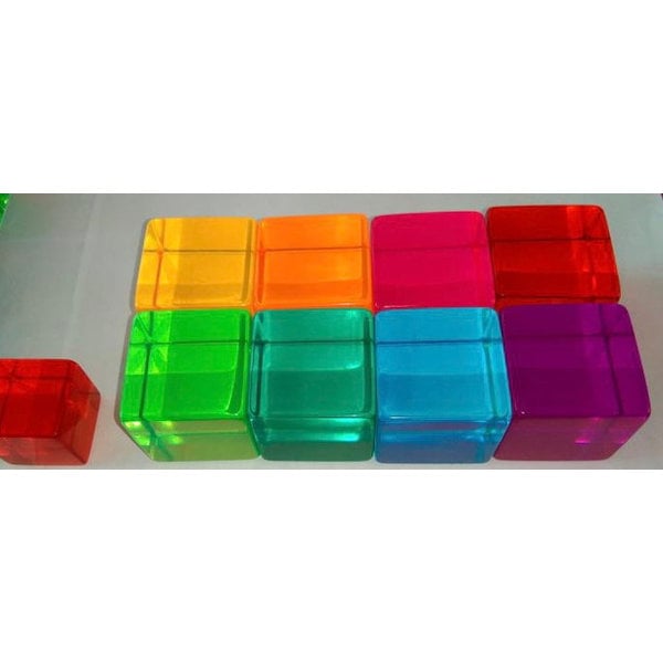 Papoose Toys Phatt Lucite Cubes 10pc