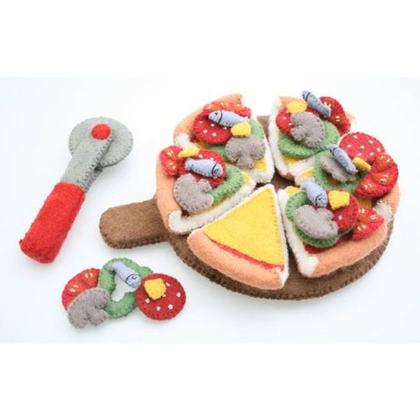 Papoose Toys Pizza and Server Cutter Tous les garnitures