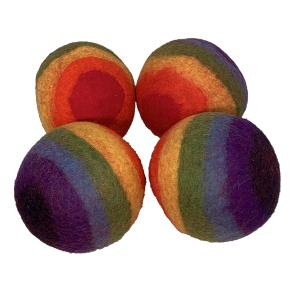 Papoose Toys Rainbow Ball 12,5 cm 4pc grand