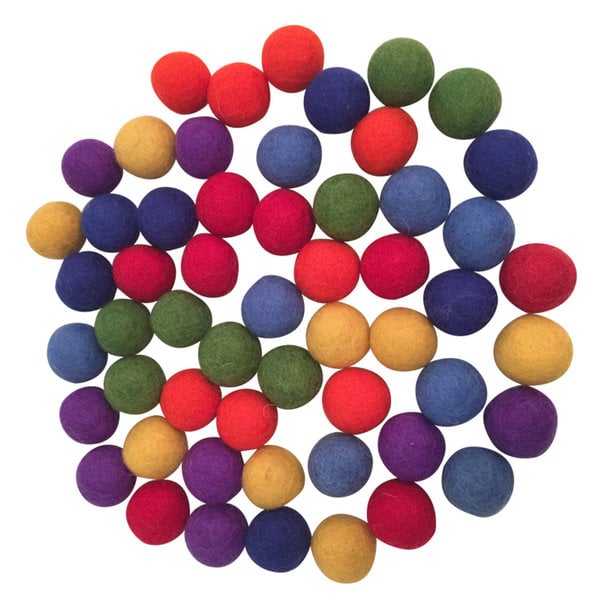 Papoose Toys Rainbow Balls 49pc 3,5 cm