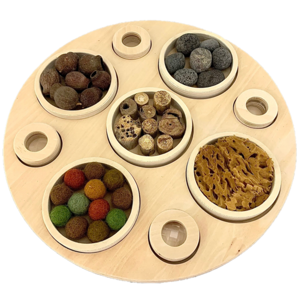 Papoose Toys Round Sensory Board 10pc