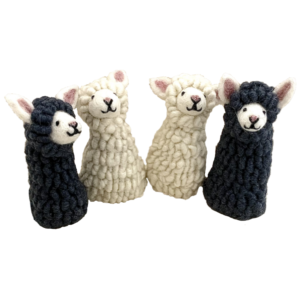 Papoose jouets de mouton de mouton 4pc