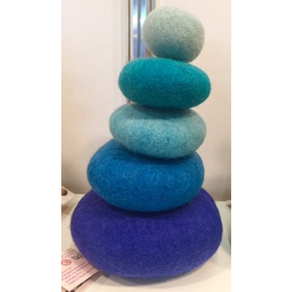 Papoose Toys Stacking Set 5pc bleu