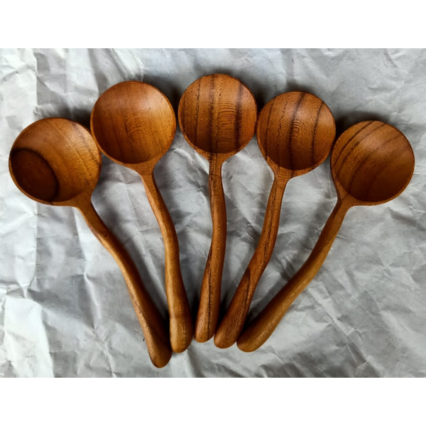 Papoose toys teak cuillères 6pc