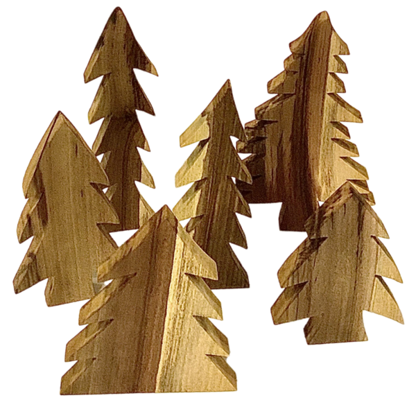Ensembles d'arbres de jouets papoose 6pc