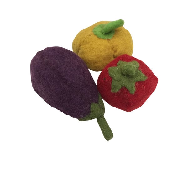 Papoose Toys Capsicum, aubergine, tomate